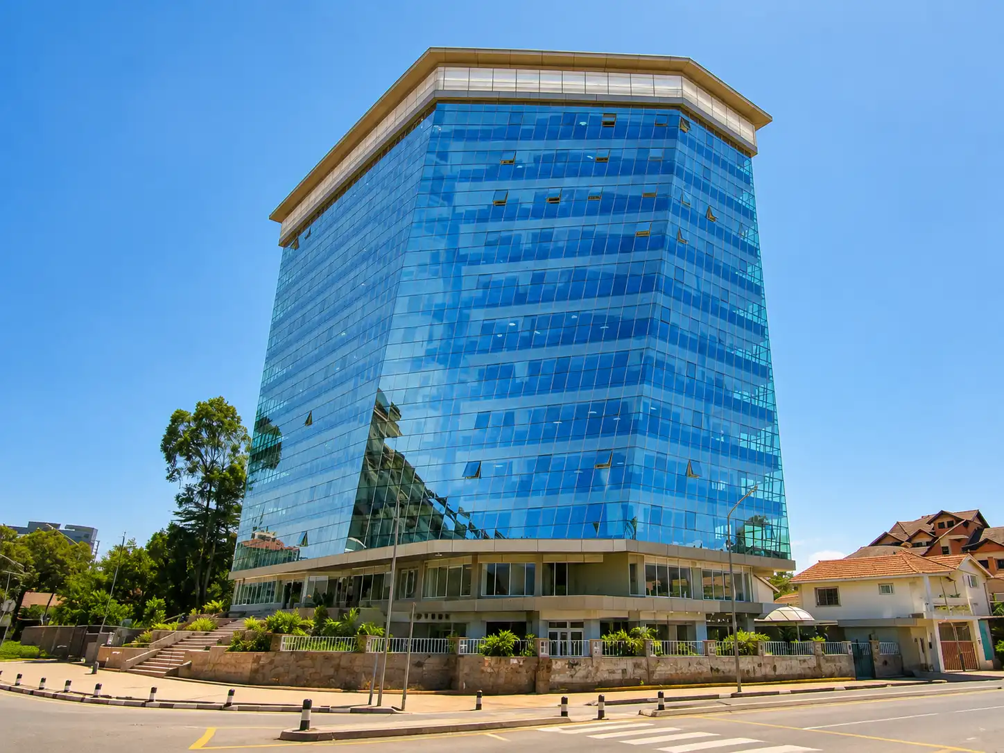 Modern commercial development showcasing Ultra Power Systems engineering expertise